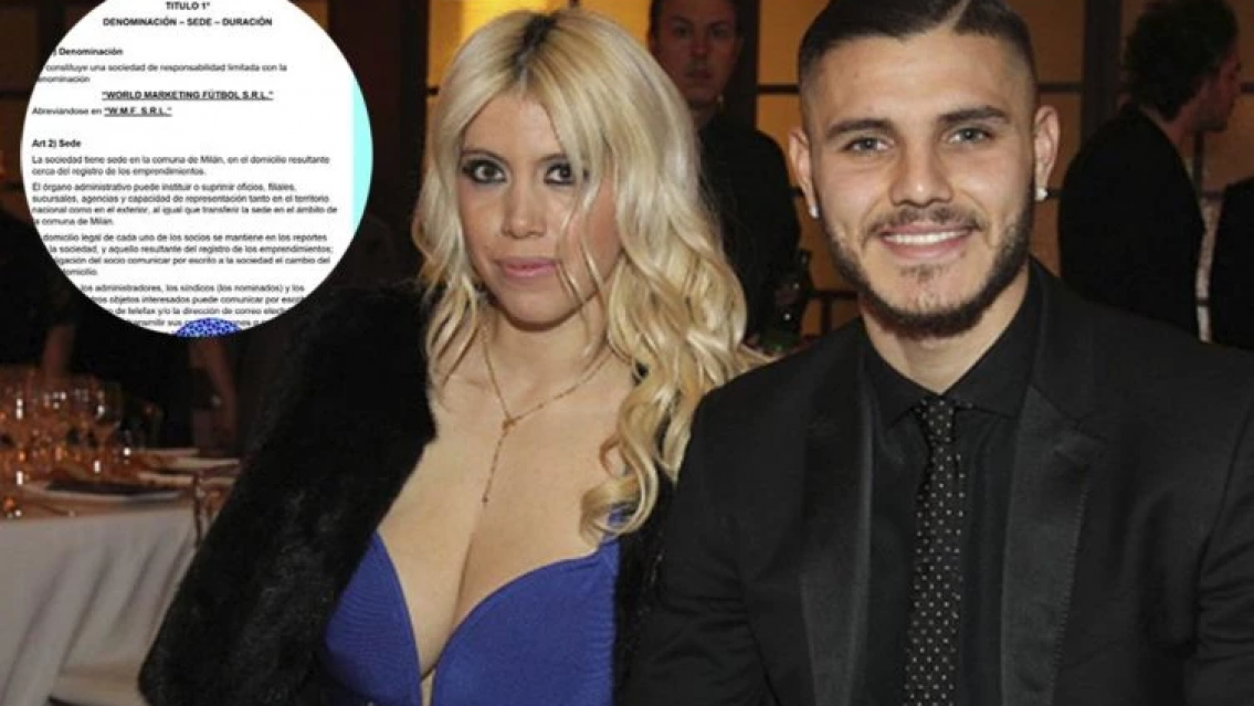 Se filtró el documento con el que Wanda 'extorsiona' a Mauro Icardi