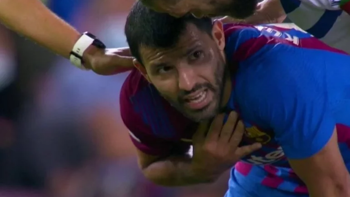 El Kun Agüero deja el fútbol profesional para siempre. Es por su arritmia