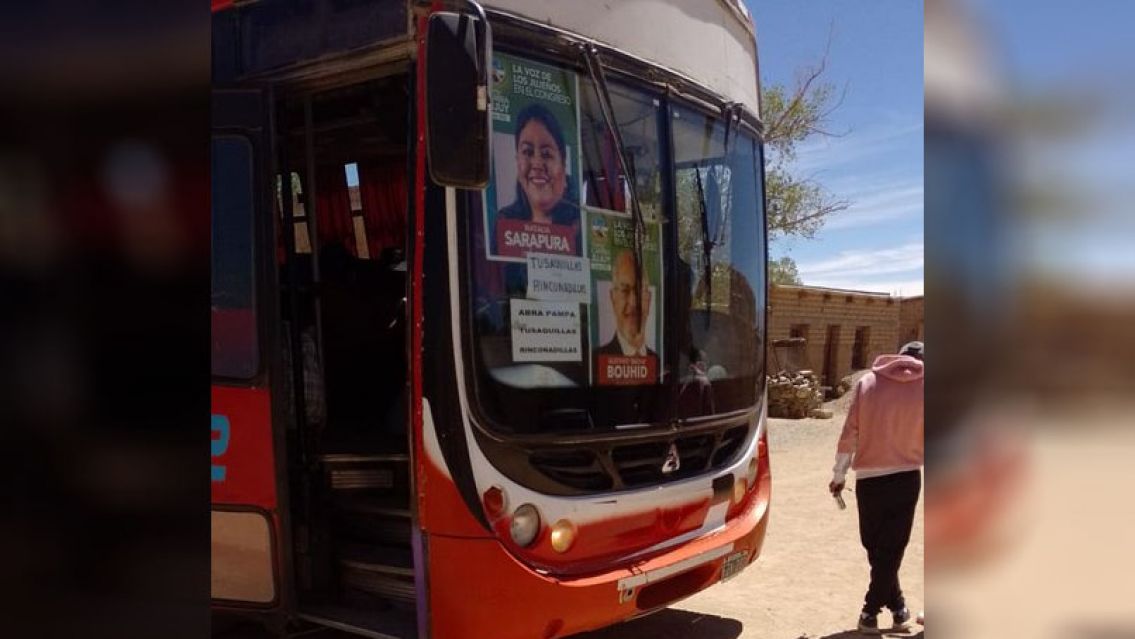 Jujuy: denuncian grosera campa�a en colectivos durante la elecci�n