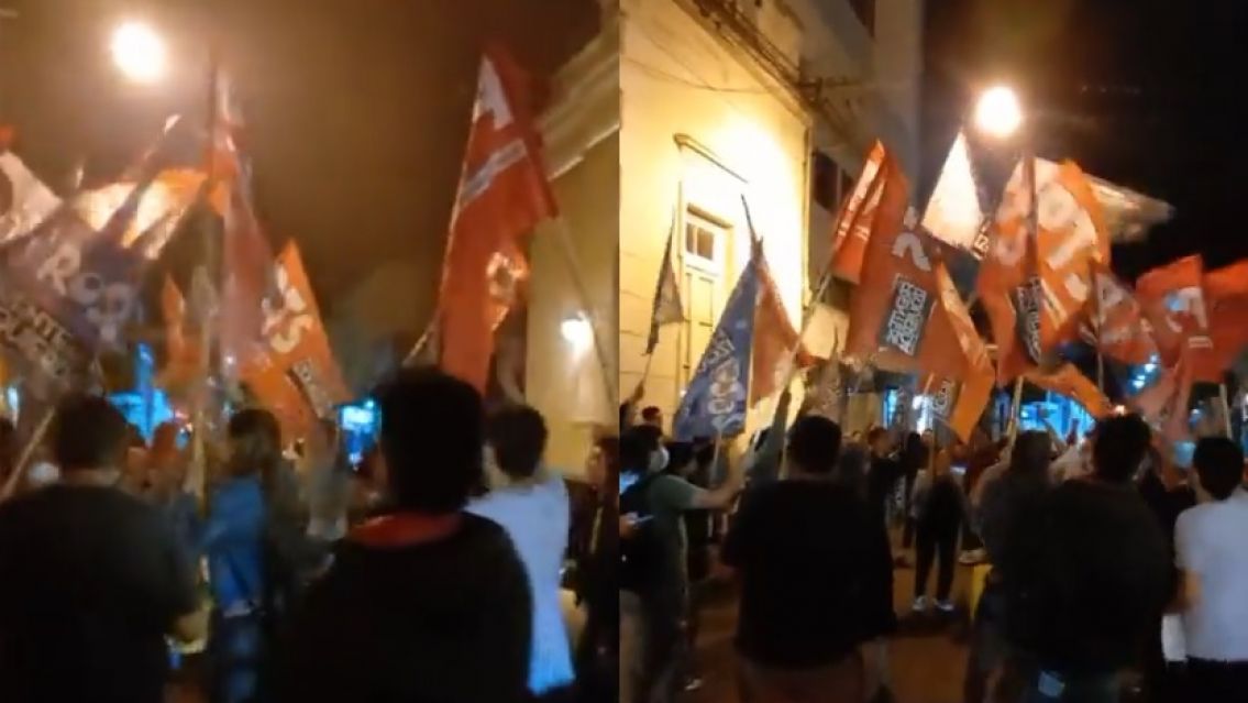 Festejos en la sede del FIT: aseguran que Vilca ya es diputado