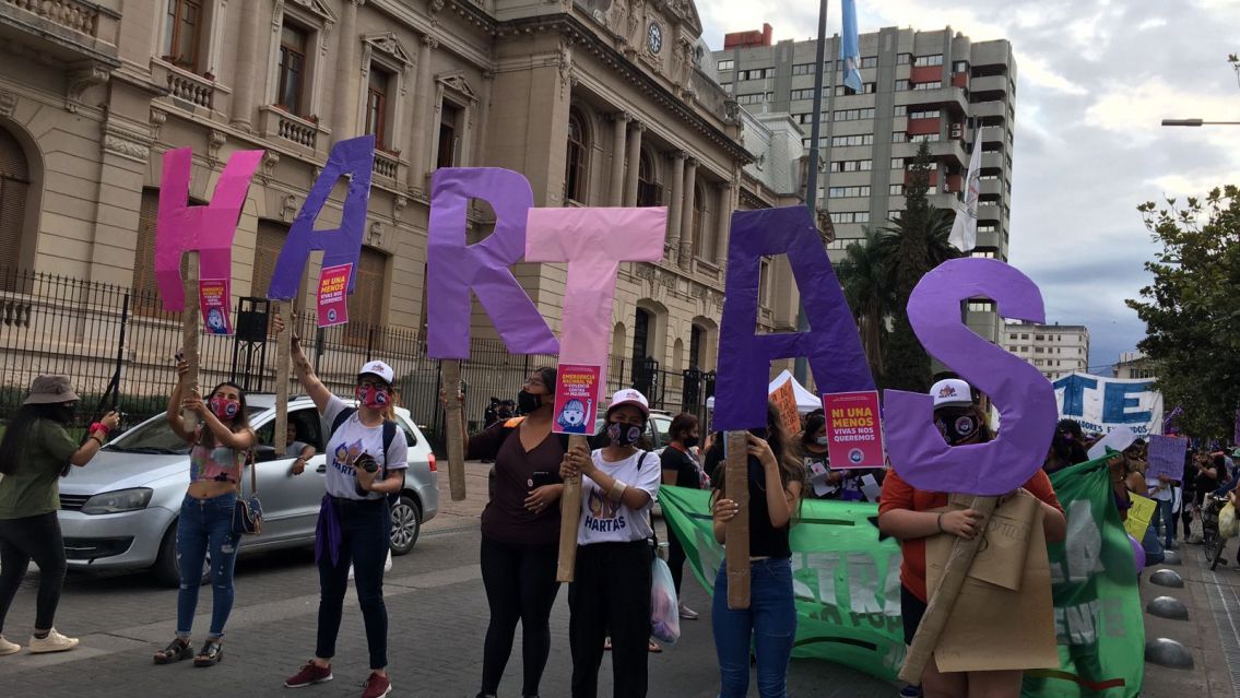 Enorme movilización contra la violencia de género en Jujuy