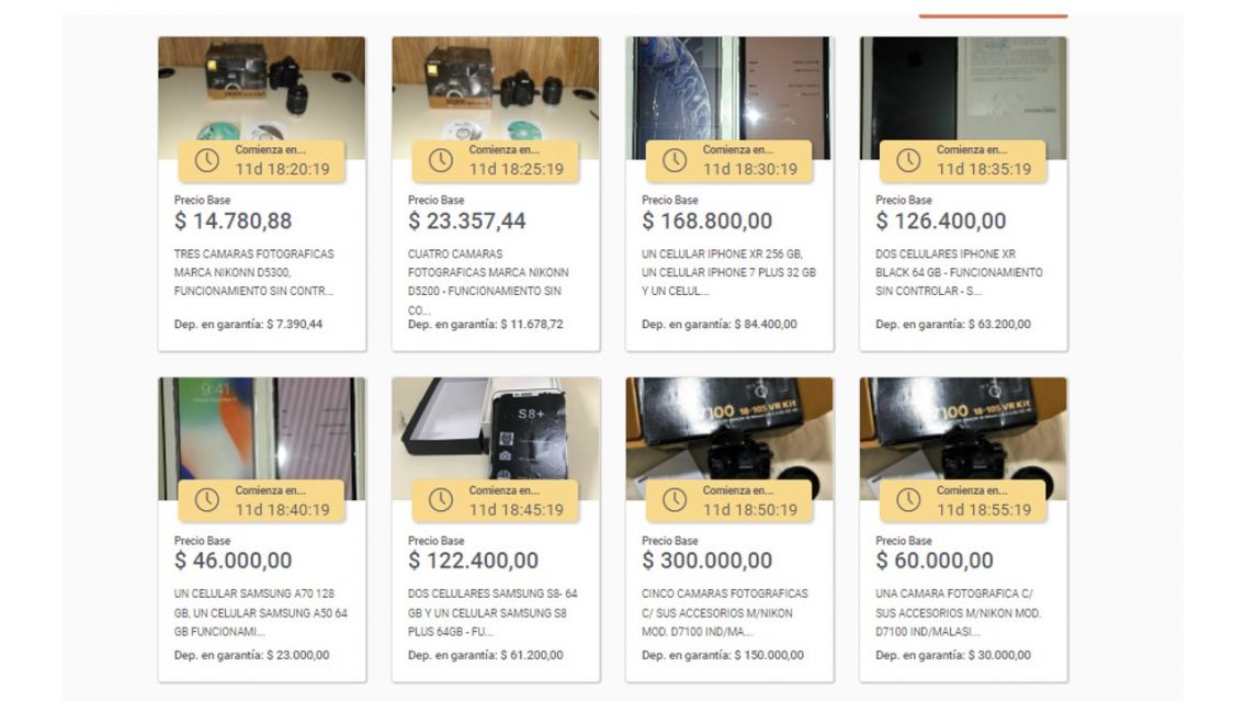 iPhone, PlayStation, Nikon: AFIP remata celulares, c�maras y m�s art�culos