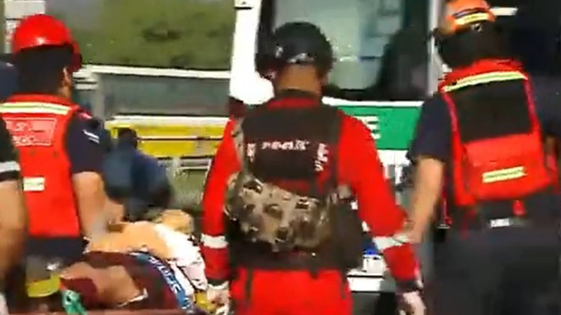 Brutal choque en entre colectivo y varios veh�culos en la ruta 66