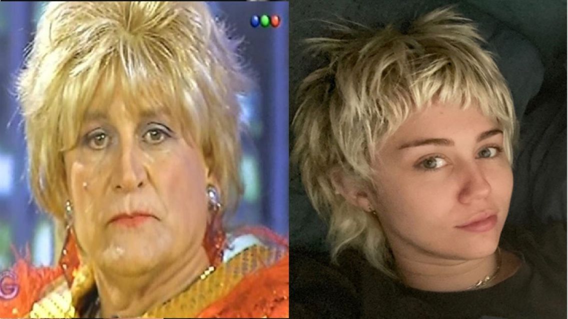 Miley Cyrus se cort� el pelo y la comparan con "La Tota"