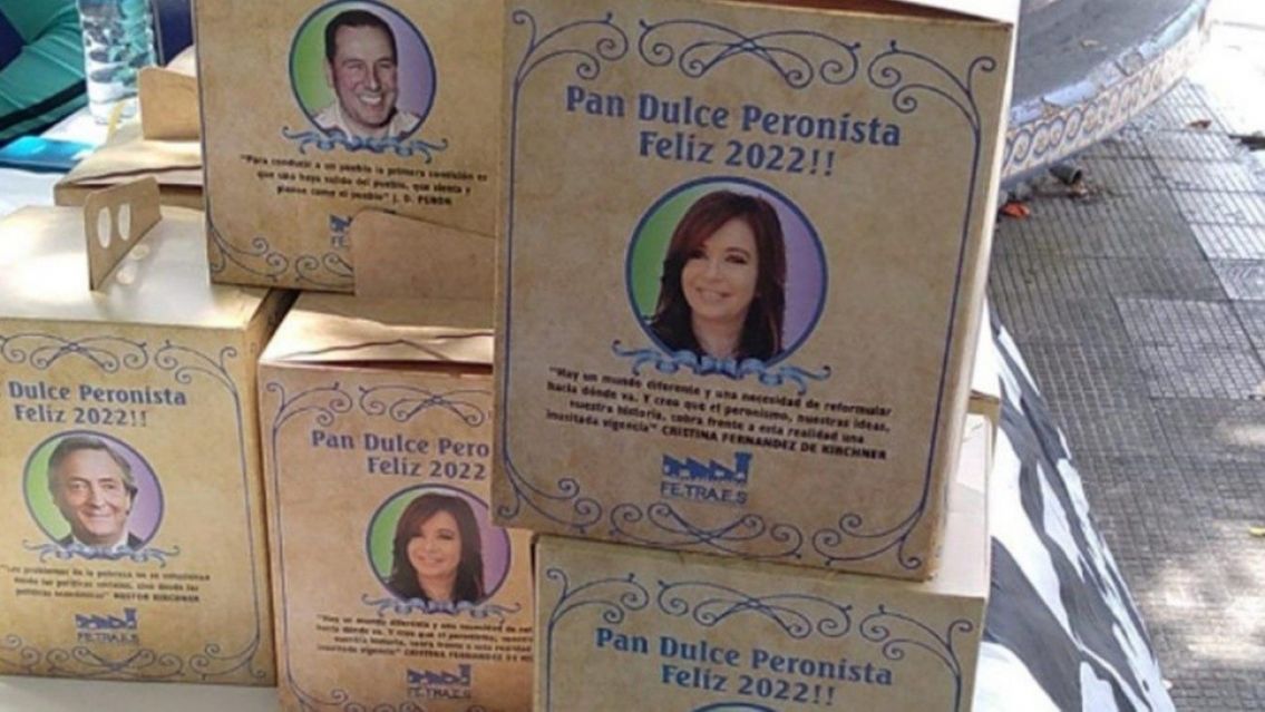 Cu�nto cuesta el "pan dulce peronista" que tiene la cara de Cristina y Alberto