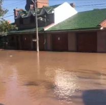 Después te piden que cuides el agua: Se rompió un acueducto en Jujuy y todo un barrio está bajo agua