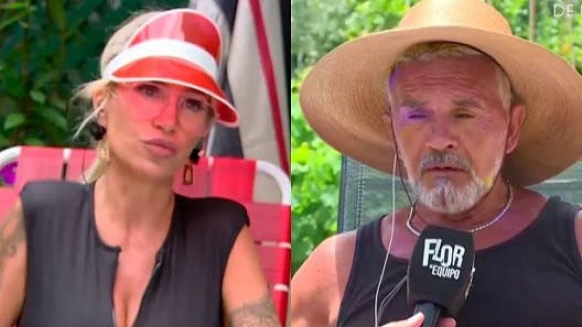 Osvaldo Laport liquid� a Flor Pe�a en plena nota: "esa pregunta es paleol�tica"