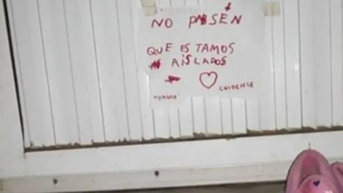 "No pasen, estamos aislados", mensaje de una nena norte�a a los Reyes Magos