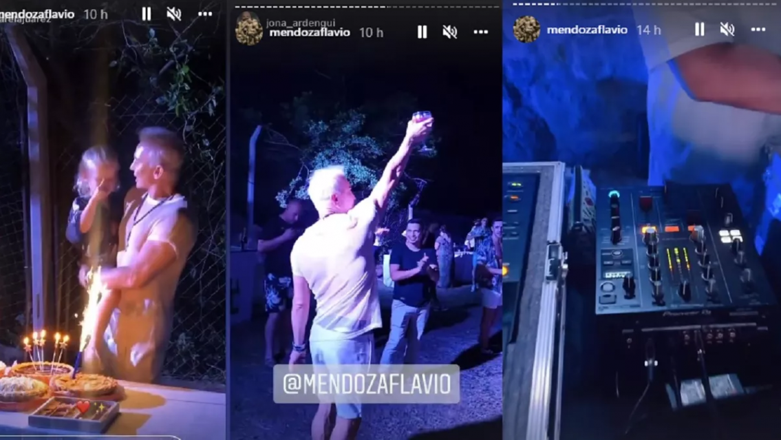La alocada fiesta de Flavio Mendoza, se hart� de las restricciones por el virus 