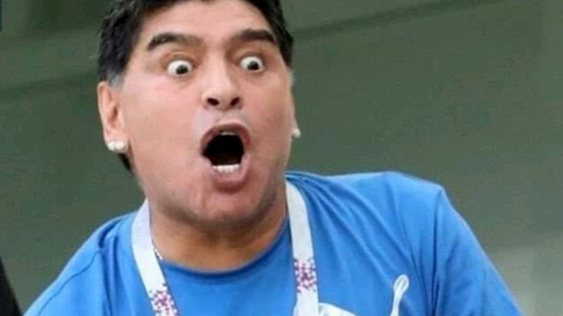 Famoso argentino hizo gestos ofensivos sobre Diego Maradona. No hay respeto