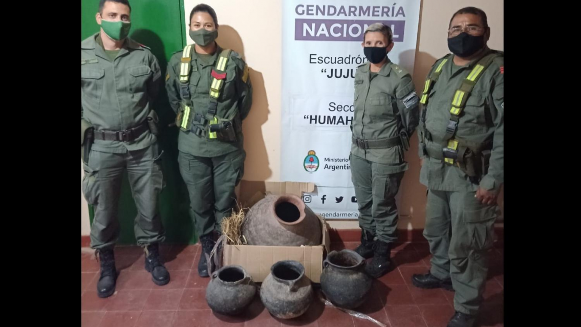 Jujeños intentaron contrabandear Patrimonio Arqueológico y quedaron a diposición de la Justicia
