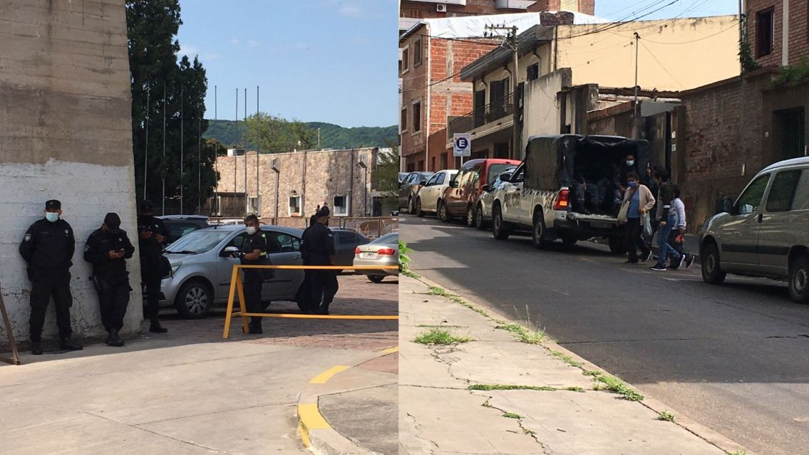 Impresionante despliegue policial para la marcha por Justicia independiente