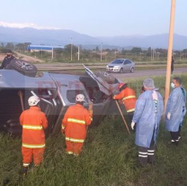 Se le cruzó un chancho y volcó con su camioneta. Pasó a pocos kilómetros de Palpalá