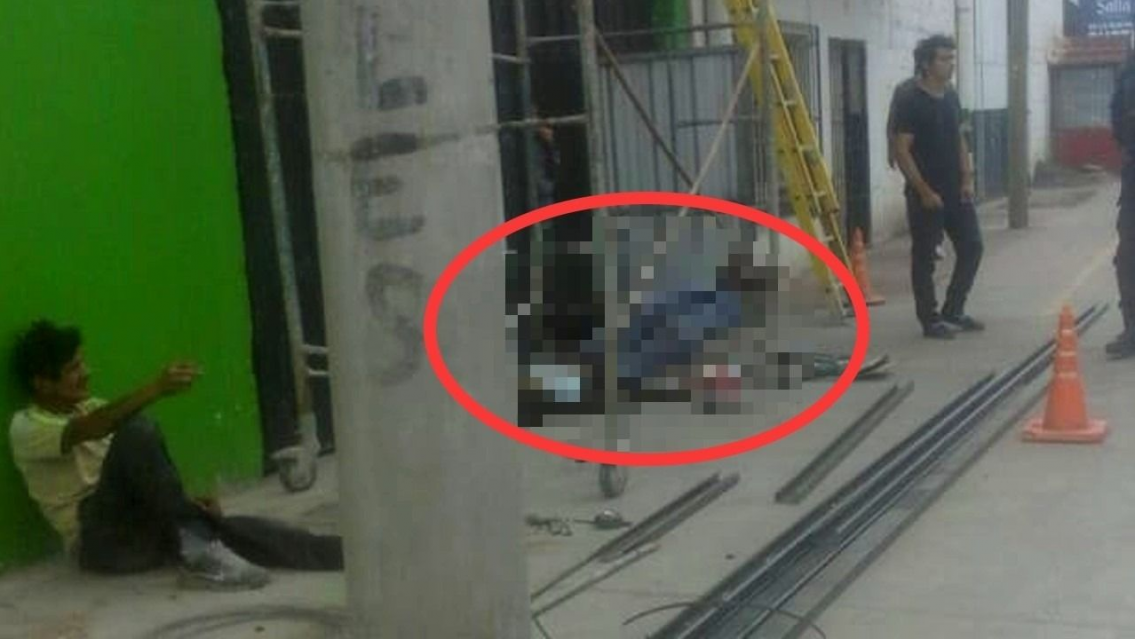 Norteño cayó de un andamio altísimo y murió. Trabajaba en una obra, investigan el hecho