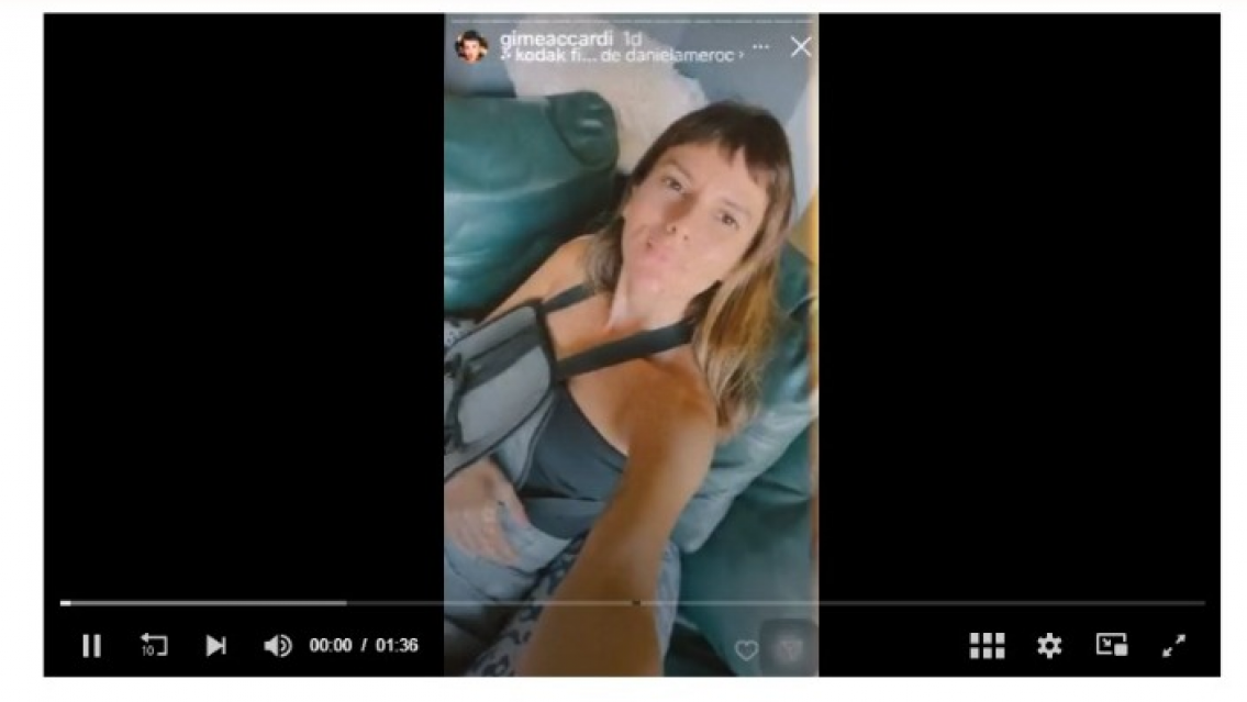 As� qued� Gimena Accardi despu�s de su accidente. Reposo absoluto