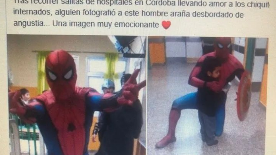 Supera la ficción, al Spiderman más querido, le disparó "el ex de Mary Jane"