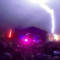 Cayó un rayo en un show de Los Tekis y todos empezaron a rezar [VIDEO]