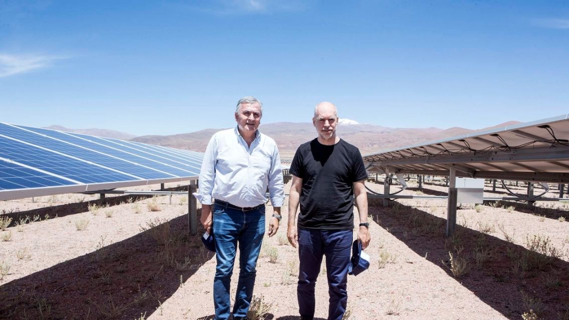 Morales recibe a Larreta en Perico con un gran operativo de seguridad