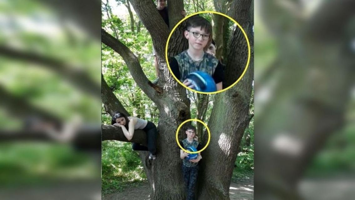 Aterrador: apareci� un fantasma en la foto que le sac� a su hijo