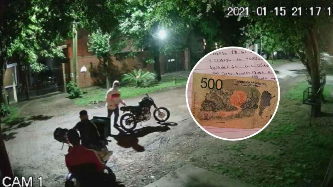 Salvó al delivery que lo dejarán a pata: él le agradeció con una emotiva carta