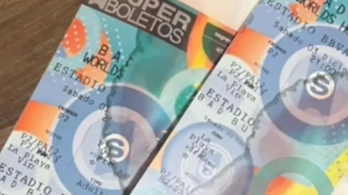 Compró entradas para ver a Bad Bunny pero los arruinó de un insólita manera