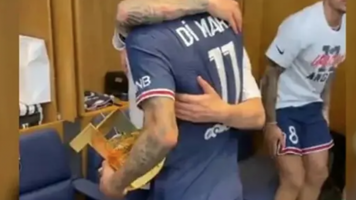 Qu� le dijo �ngel Di Mar�a a Messi en la despedida del vestuario del PSG