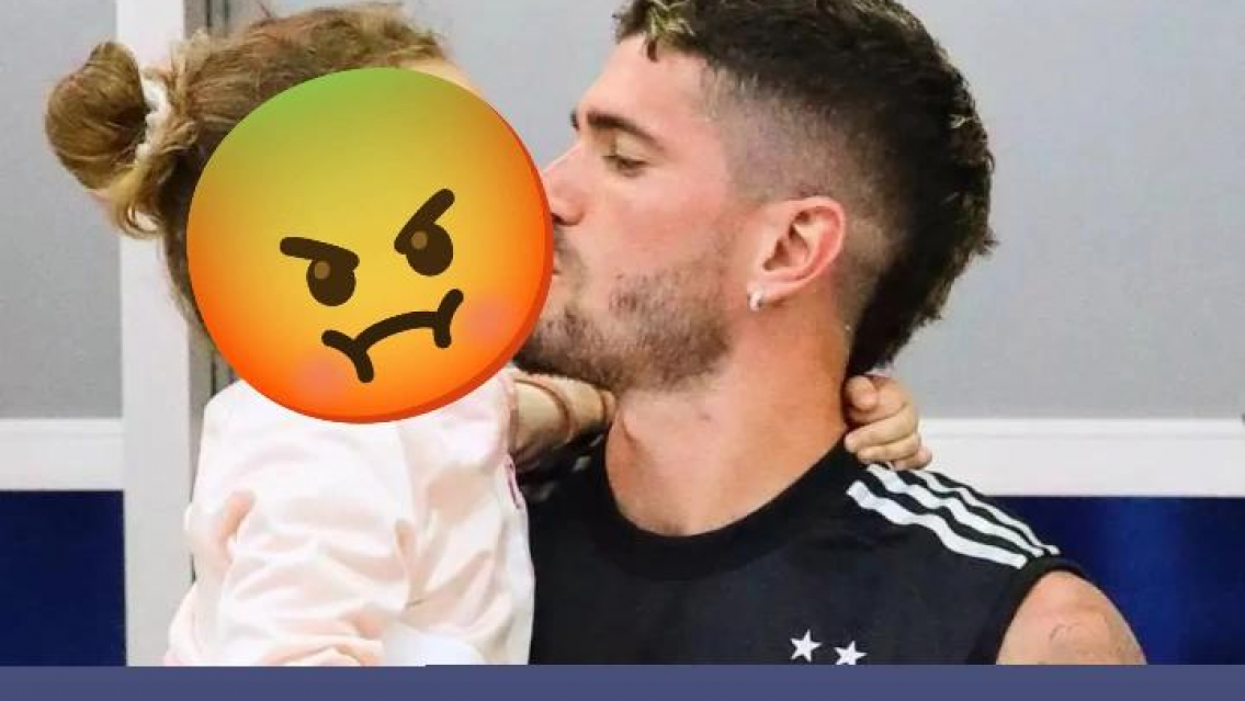 Pol�mica con Rodrigo de Paul porque bes� a su hija en la boca. No es por ah�...
