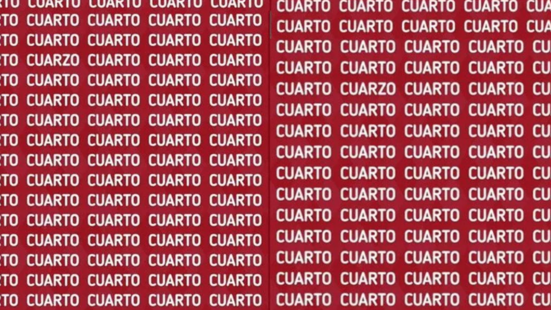 Reto viral para expertos: encontrar la palabra "cuarzo" en cinco segundos