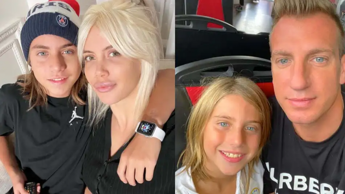 El hijo de Wanda Nara y Maxi L�pez que "odia" Argentina, se hizo un look muy europeo