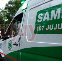 Un trabajador sufrió un fuerte golpe al caer de un camión en Humahuaca