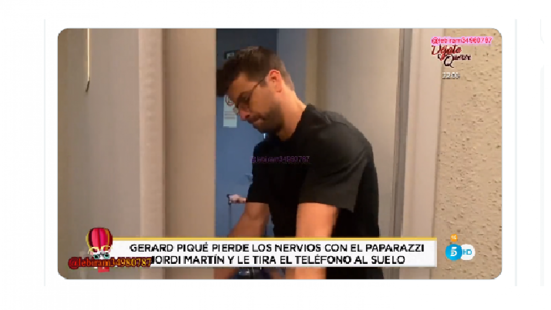 Gritos y fuerte pelea en la puerta de la casa de Shakira, le manote� el celular a Piqu�