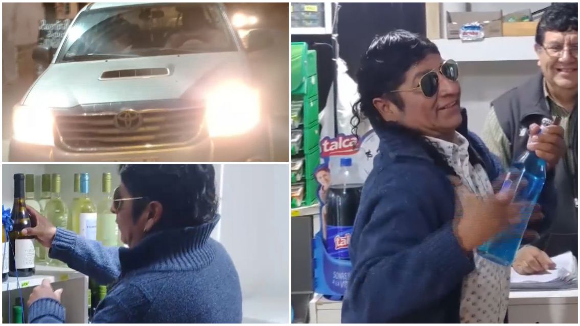 En tremenda chata y tomando "Infinia": L�tigo contratado para un spot chet�simo