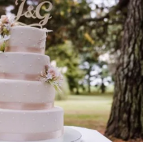 Pasada de rata, quiso economizar con una torta de casamiento y le salió así