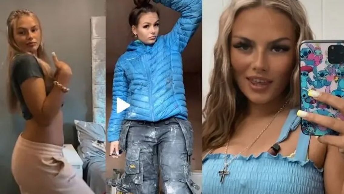 Una joven y hermosa modelo dej� la universidad para trabajar como alba�il