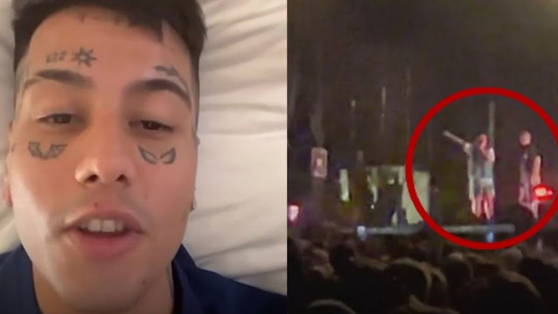Duki se enoj� en medio de un show y lanz� una amenaza: "No puedo tocar as�"
