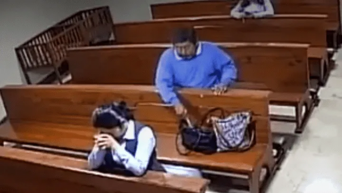 Ojo con los santos chorros, "se hacen pasar por fieles y te dejan pelado". As� roban en las iglesias