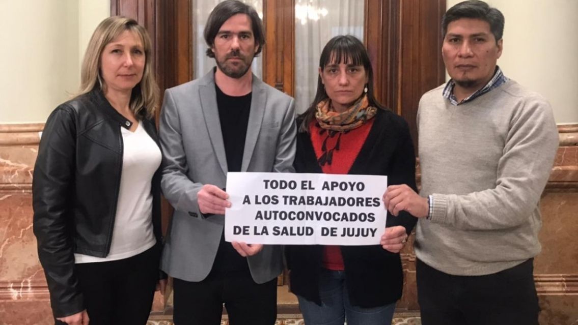 Diputados nacionales expresaron su apoyo a la protesta de la Salud en Jujuy
