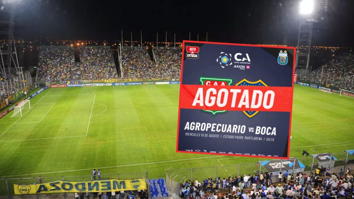 Volaron todas las entradas para el partido de Boca en Salta