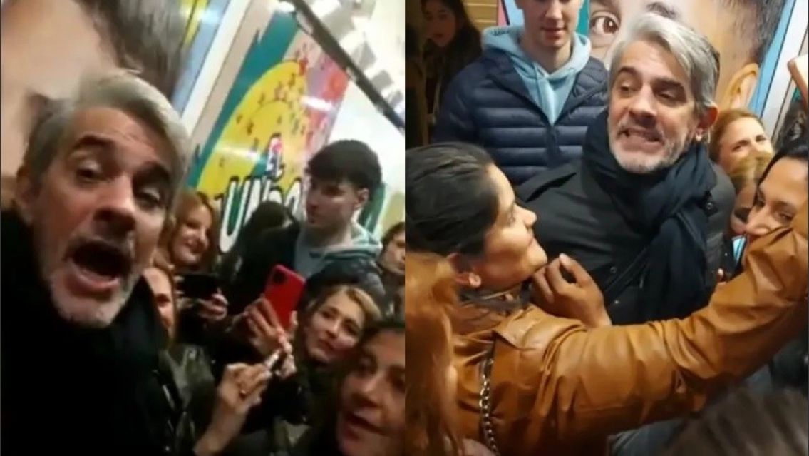 Pablo Echarri re caliente porque lo quisieron escrachar afuera del teatro: "Gil, volá salame"