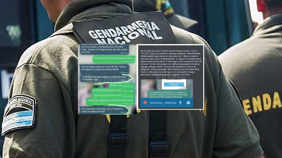 Aberrante: por esta captura de chat, descubrieron al gendarme ped�fil*