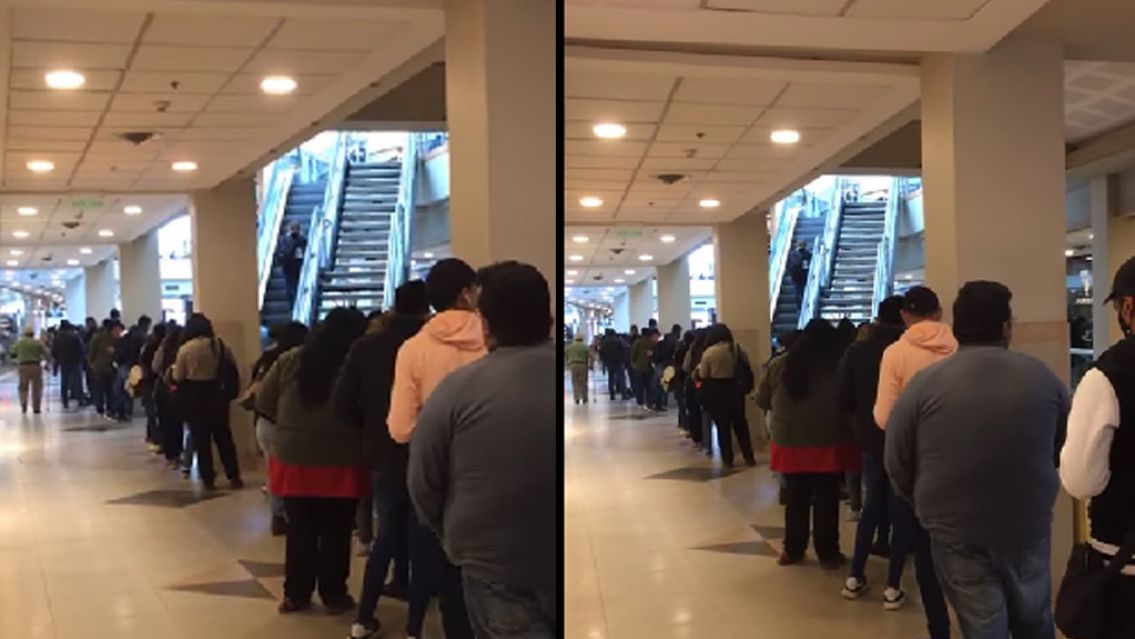 [HAY VIDEO] La tremenda fila que se arm� en el shopping Annuar: �qu� pas�? 