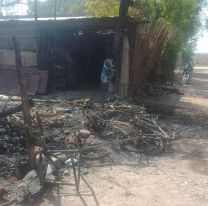 Se quemó una casa por el alumbrado público: la Muni de Carrizo no responde