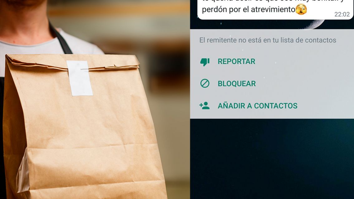 Baj� a recibir su comida que pidi� por delivery y recibi� un mensaje inesperado