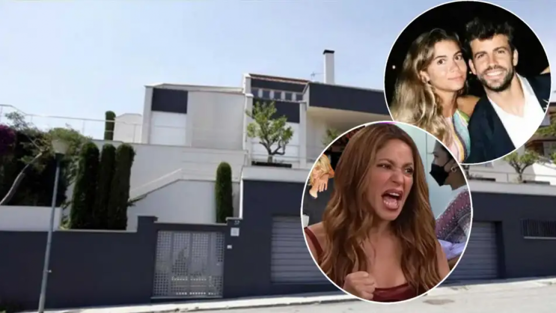 Otro dolor de cabeza para Shakira, Piqu� llev� a su actual a la mansi�n que todav�a es de la cantante