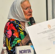 Nora Cortiñas visitó Jujuy y la declararon "profesora honorífica" en la UNJu