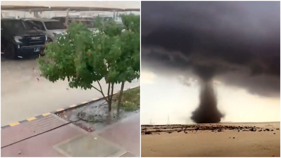 En la previa del partido, llovió con todo en Qatar: también hubieron tornados