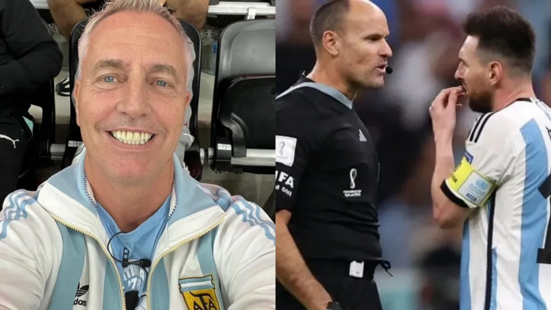 Ins�lito cruce de Marley con el pol�mico �rbitro Argentina-Pa�ses Bajos