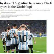 "Porqué no hay jugadores negros en la Selección", la pregunta de un diario yanqui