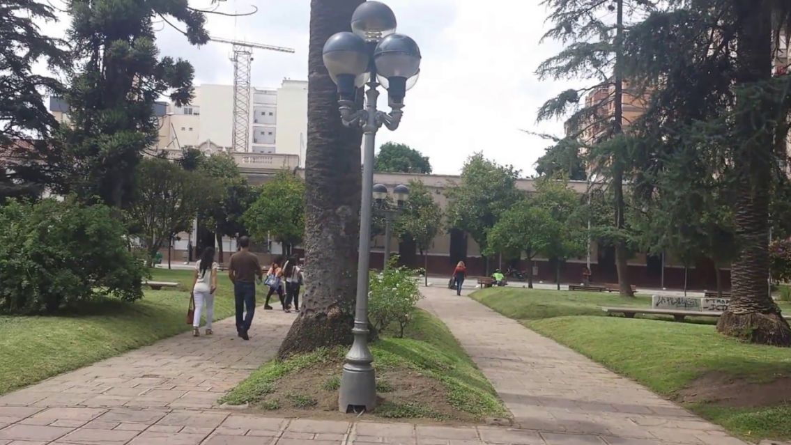 Muerte en plaza Belgrano: perrito tocó un faro de luz y se electrocutó