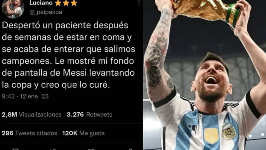 Qued� en coma durante el Mundial, despert� y as� reaccion� al enterarse de Argentina campe�n